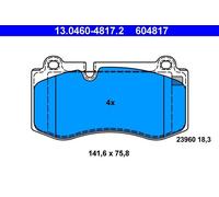 Set pastiglie freno, freno a disco ATE 13.0460-4817.2 (1set-1pcs)