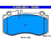 Set pastiglie freno, freno a disco ATE 13.0460-4863.2 per CLS (C218) 3 2011-2014