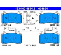 Set pastiglie freno, freno a disco ATE 13.0460-4894.2 (1 set-1 pezzo)