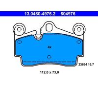 Set pastiglie freno, freno a disco ATE 13.0460-4976.2
