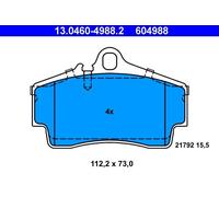 Set pastiglie freno, freno a disco ATE 13.0460-4988.2 (1 set-1 pezzo)