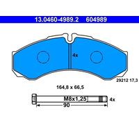 Set pastiglie freno, freno a disco ATE 13.0460-4989.2 (1set-1pcs)