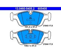 Set pastiglie freno, freno a disco ATE 13.0460-5405.2