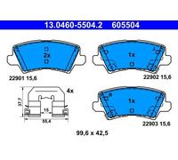Set pastiglie freno, freno a disco ATE 13.0460-5504.2 (1set-1pcs)