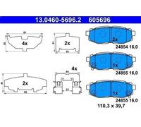 Set pastiglie freno, freno a disco ATE 13.0460-5696.2 per OUTBACK 3.6 2011-2014