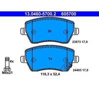 Set pastiglie freno, freno a disco ATE 13.0460-5700.2 (1 set-1 pezzo)