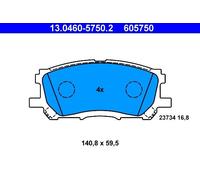 Set pastiglie freno, freno a disco ATE 13.0460-5750.2