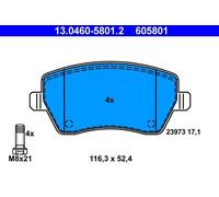 Set pastiglie freno, freno a disco ATE 13.0460-5801.2 (1 set-1 pezzo)