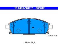 Set pastiglie freno, freno a disco ATE 13.0460-5842.2 (1set-1pcs)