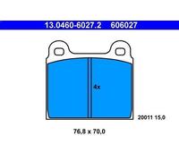 Set pastiglie freno, freno a disco ATE 13.0460-6027.2 per /8 (W115) 3 1974-1976
