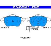 Set pastiglie freno, freno a disco ATE 13.0460-7050.2 (1set-1pcs)