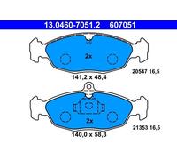 Set pastiglie freno, freno a disco ATE 13.0460-7051.2