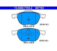 Set pastiglie freno, freno a disco ATE 13.0460-7193.2