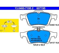 Set pastiglie freno, freno a disco ATE 13.0460-7195.2