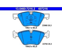 Set pastiglie freno, freno a disco ATE 13.0460-7216.2 (1set-1pcs)