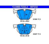 Set pastiglie freno, freno a disco ATE 13.0460-7232.2