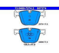 Set pastiglie freno, freno a disco ATE 13.0460-7274.2
