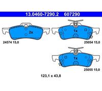 Set pastiglie freno, freno a disco ATE 13.0460-7290.2 (1set-1pcs)