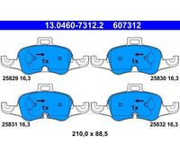 Set pastiglie freno, freno a disco ATE 13.0460-7312.2