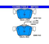 Set pastiglie freno, freno a disco ATE 13.0460-7333.2
