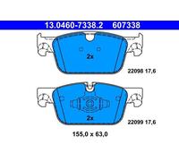 Set pastiglie freno, freno a disco ATE 13.0460-7338.2 (1 set-1 pezzo)