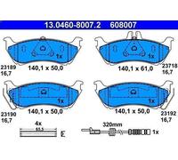 Set pastiglie freno, freno a disco ATE 13.0460-8007.2 per CLASSE M 2.3 1998-2005