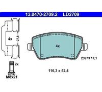 Set pastiglie freno, freno a disco ATE 13.0470-2709.2 per DUSTER (HS_) 1.6 2010-