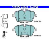Set pastiglie freno, freno a disco ATE 13.0470-2725.2