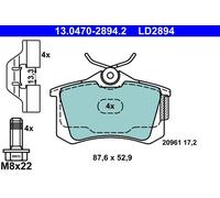 Set pastiglie freno, freno a disco ATE 13.0470-2894.2 (1 set-1 pezzo)