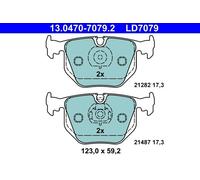 Set pastiglie freno, freno a disco ATE 13.0470-7079.2 (1 set-1 pezzo)