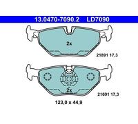 ATE Set pastiglie freno a disco 13.0470-7090.2 - 1 set (1 pezzo)
