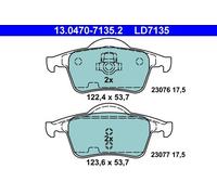 Set pastiglie freno, freno a disco ATE 13.0470-7135.2 (1 set-1 pezzo)