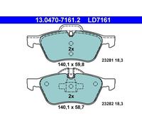 Set pastiglie freno, freno a disco ATE 13.0470-7161.2