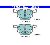 Set pastiglie freno, freno a disco ATE 13.0470-7232.2 (1set-1pcs)