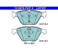 Set pastiglie freno, freno a disco ATE 13.0470-7237.2 (1 set-1 pezzo)