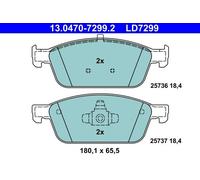 ATE Set pastiglie freno a disco 13.0470-7299.2 - 1 set (1 pezzo)