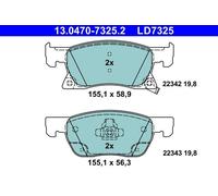 Set pastiglie freno, freno a disco ATE 13.0470-7325.2 (1 set-1 pezzo)