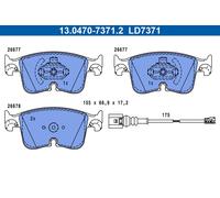 Set pastiglie freno, freno a disco ATE 13.0470-7371.2 per LEON 1 2020-