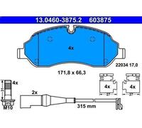 Set pastiglie freno, freno a disco ATE per TRANSIT V363 Autobus 2 2016-2024