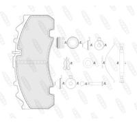 Set pastiglie freno, freno a disco BERAL BCV29263TK