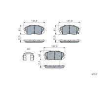 Set pastiglie freno, freno a disco BOSCH 0 986 494 905 per i40 I (VF) 2 2012-