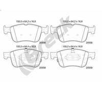 Set pastiglie freno, freno a disco BRECK 20556 00 701 00 per PUMA 1.5 2020-