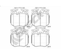 Set pastiglie freno, freno a disco BRECK 22618 00 551 00 per X7 (G07) 3 2019-202