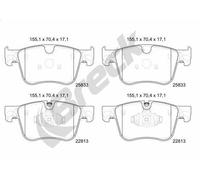 Set pastiglie freno, freno a disco BRECK 22813 00 701 00 per 5008 II 1.6 2016-