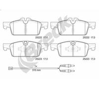 Set pastiglie freno, freno a disco BRECK 25222 00 701 00 per 508 I (8D_) 2 2010-