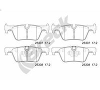 Set pastiglie freno, freno a disco BRECK 25307 00 704 00 per 1 (F20) 2 2012-2017
