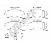 Set pastiglie freno, freno a disco BRECK 25895 00 701 00 per 308 II 2 2014-2021