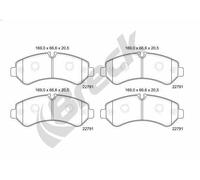 Set pastiglie freno, freno a disco BRECK per SPRINTER 5-t Furgone (B907) 3 2018-
