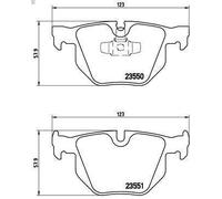 Set pastiglie freno, freno a disco BREMBO P 06 039 per BMW 3 (E90) 3 2006-2011