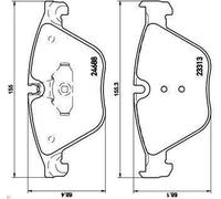 Set pastiglie freno, freno a disco BREMBO P 06 074 BMW 5 (F10) 2 2011-2016